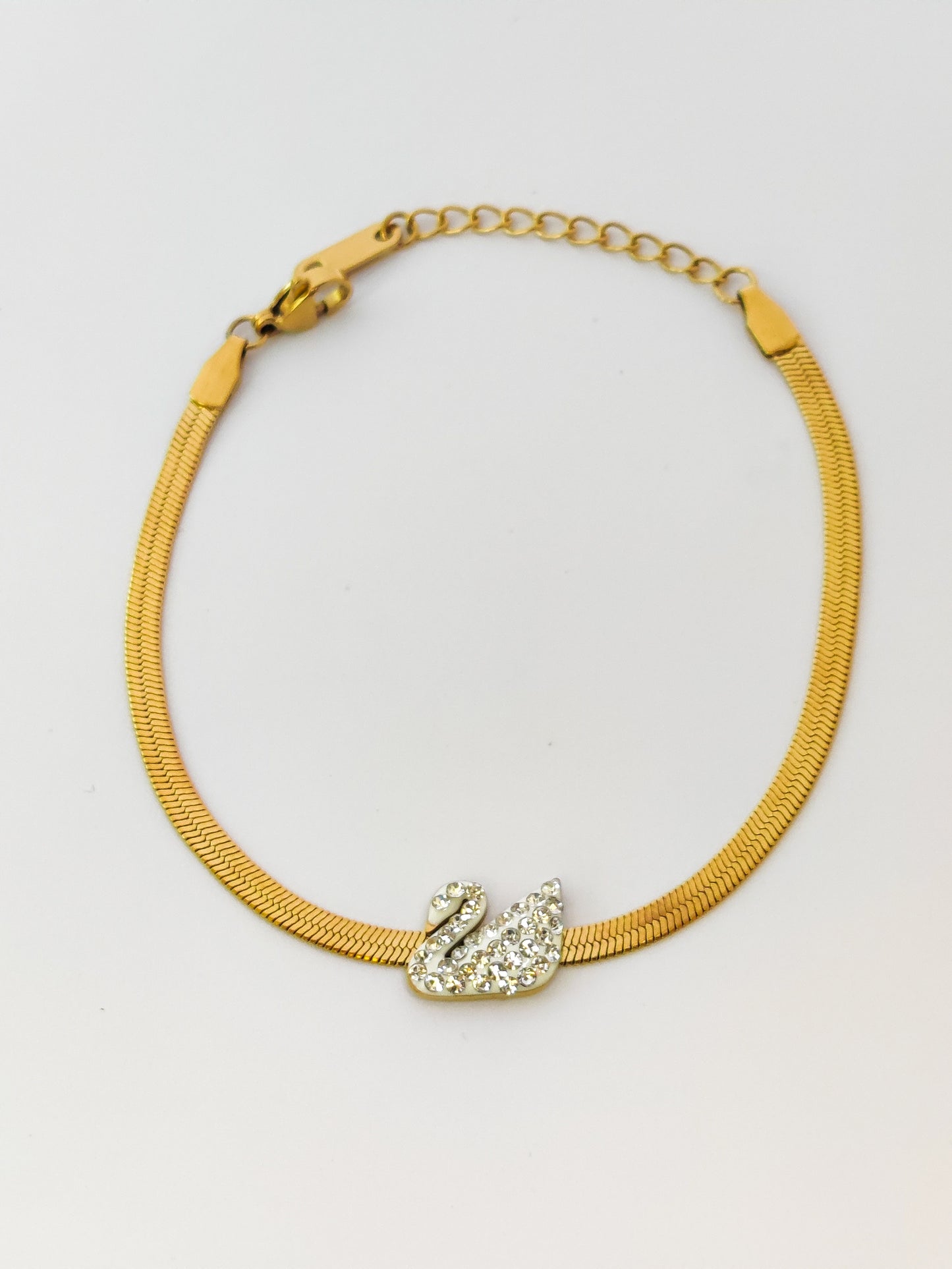 SAWANA | SNAKE CHAIN BRACELET WHITE