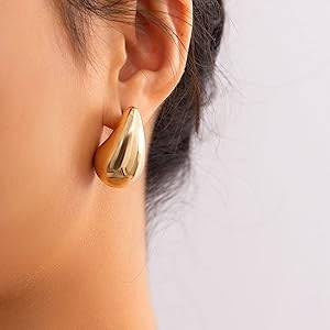 POPPY | CHUNKY TEARDROP STUDS