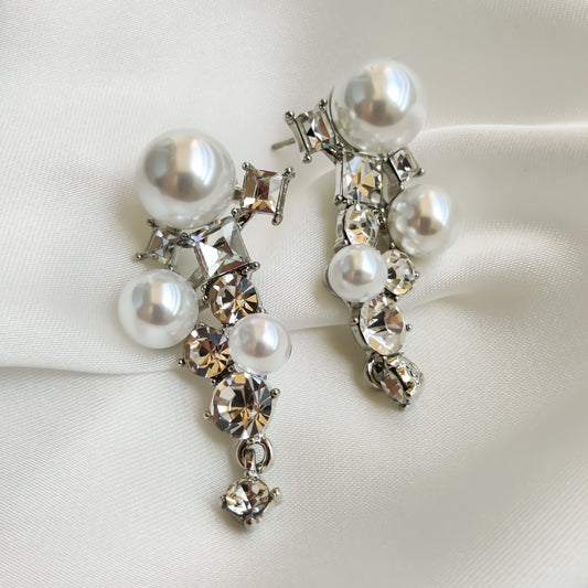 CRISTINA | PEARL STONE EARRINGSP