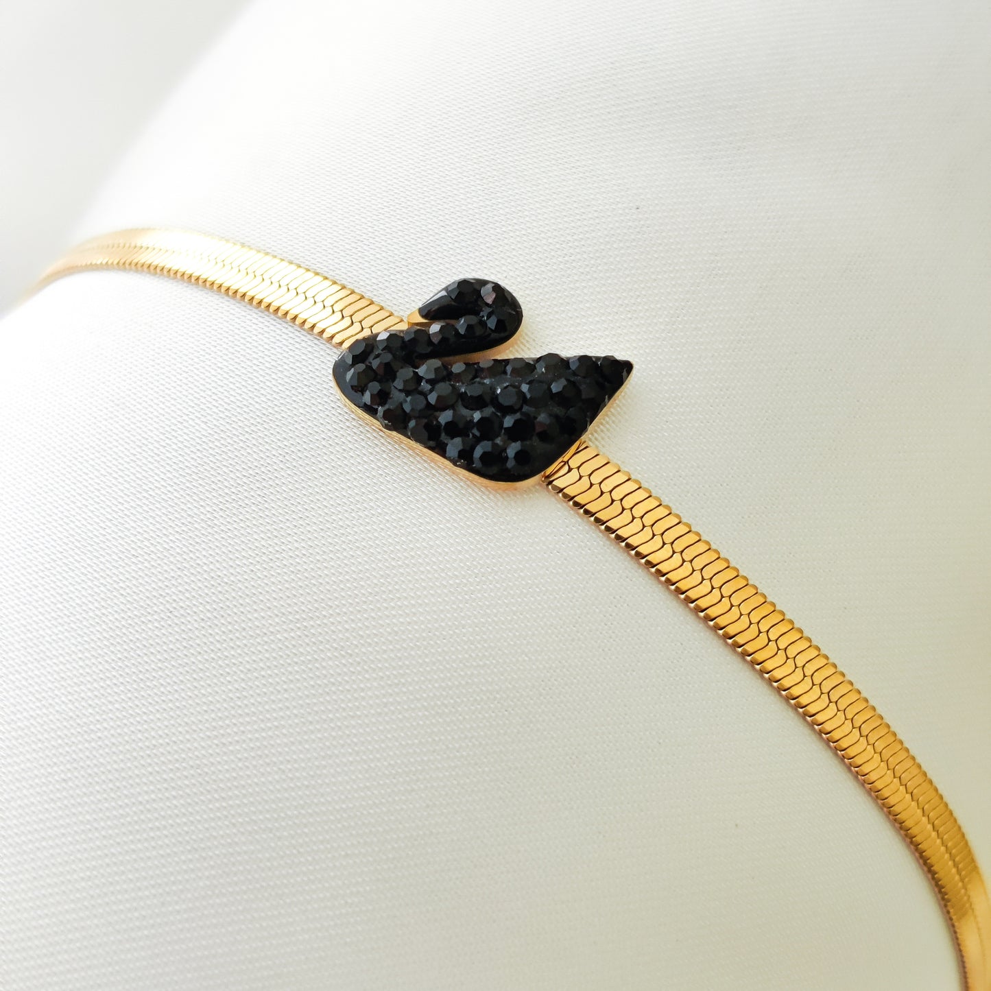 SAWANA | SNAKE CHAIN BRACELET BLACK