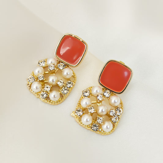 AXEL | EARRINGS PEACH