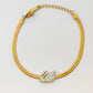 SAWANA | SNAKE CHAIN BRACELET WHITE