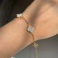 CIANA | SHIMMERY CLOVER BRACELET WHITE