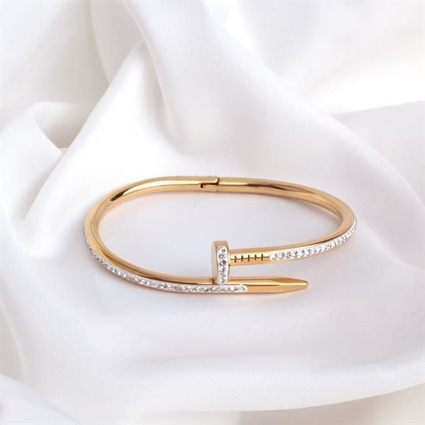 NOVA II | NAIL GOLDEN STONES BANGLE