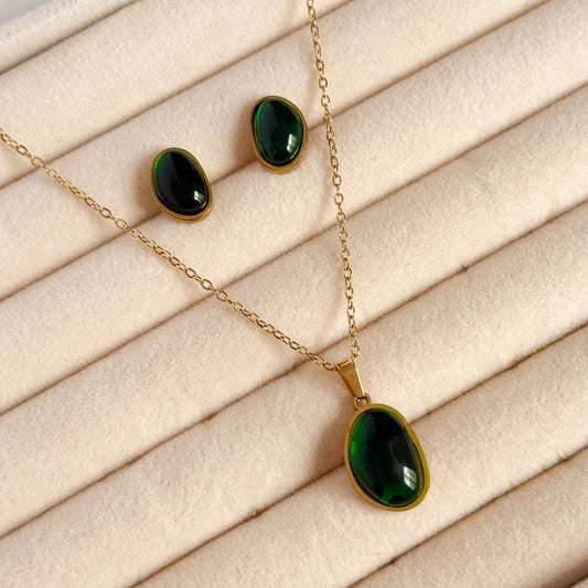 EMARA | SET EMERALD GREEN