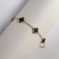 CIANA | SHIMMERY CLOVER BRACELET BLACK