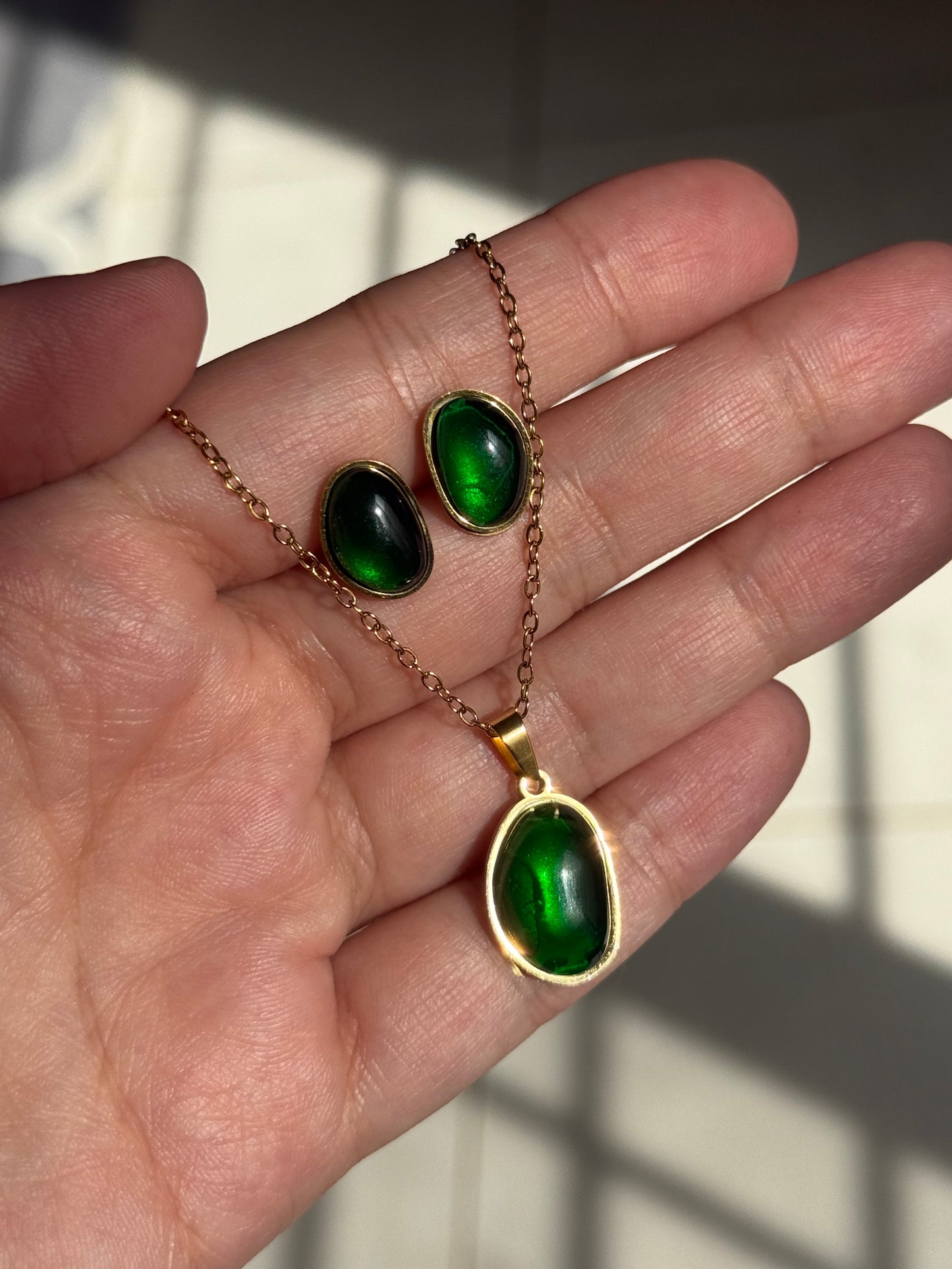 EMARA | SET EMERALD GREEN