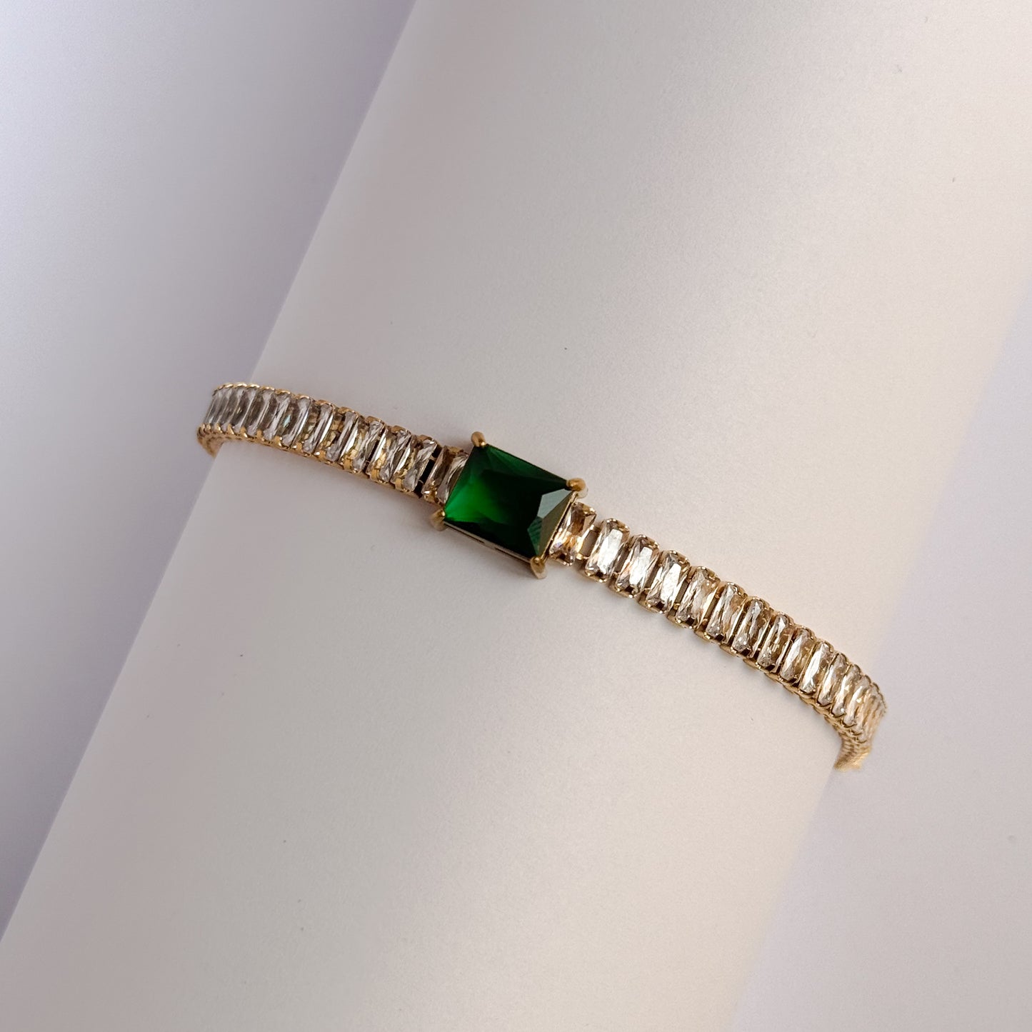 ESME | CHAIN BRACELET GREEN