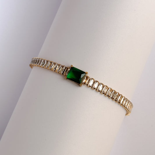 ESME | CHAIN BRACELET GREEN