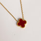 SOPHIA | RED CLOVER NECKLACE