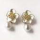 ELEA| FLOWER PEARL DROP