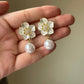 ELEA| FLOWER PEARL DROP